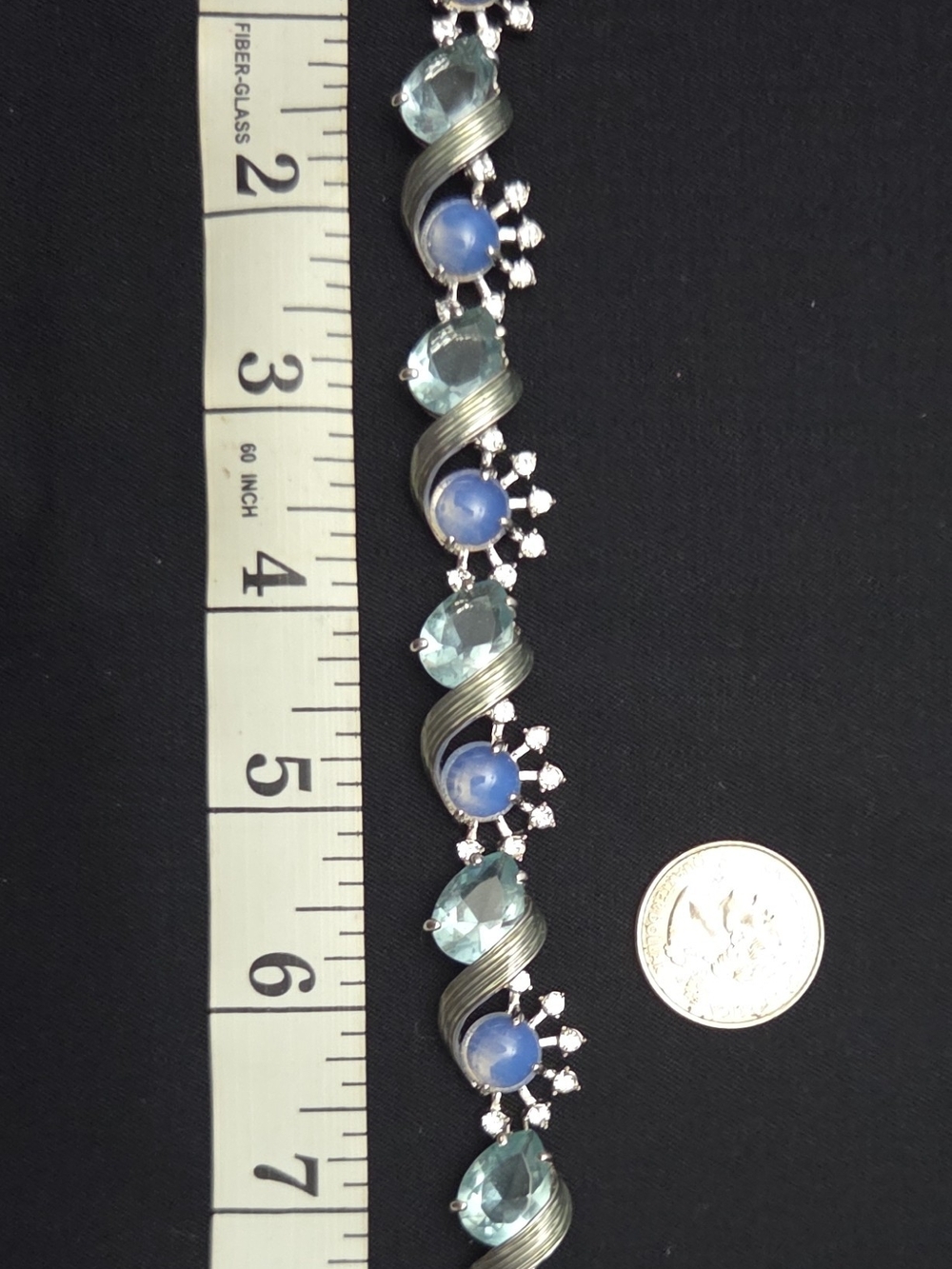 JBK Camrose & Kross Jackie Kennedy Morning Mist Blue Topaz Bracelet